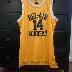 Yellow Bel-Air Academy Basketball Jersey